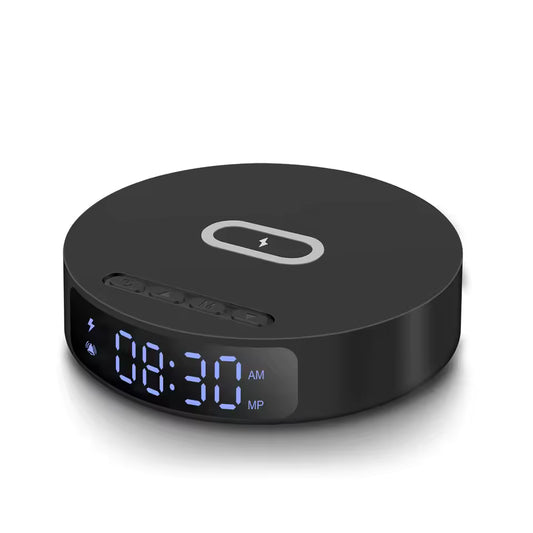2 in 1 Wireless Charger, Alarm Clock for iPhone 16 15 14 13 12 11 Pro Max/8 , for Samsung S25/S23/S22/S21/S20/, Galaxy Buds
